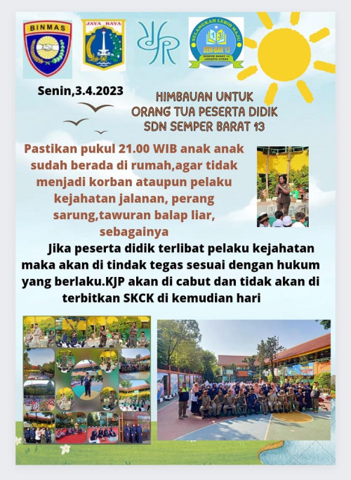 Sosialisasi keamanan dan ketertiban serta kenakalan remaja dari Satpol PP Kelurahan Semper Barat